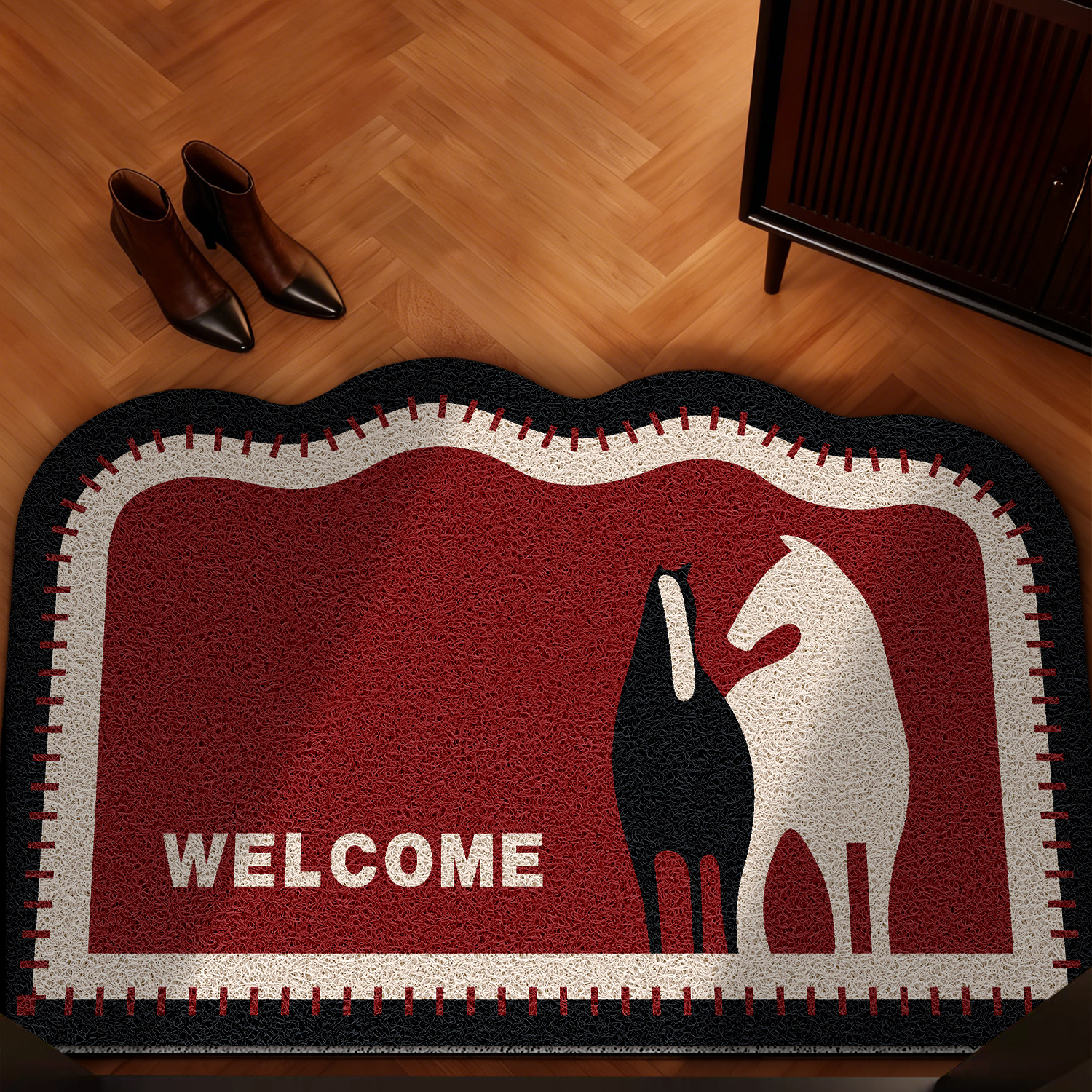 地毯简约家用防滑丝圈脚垫