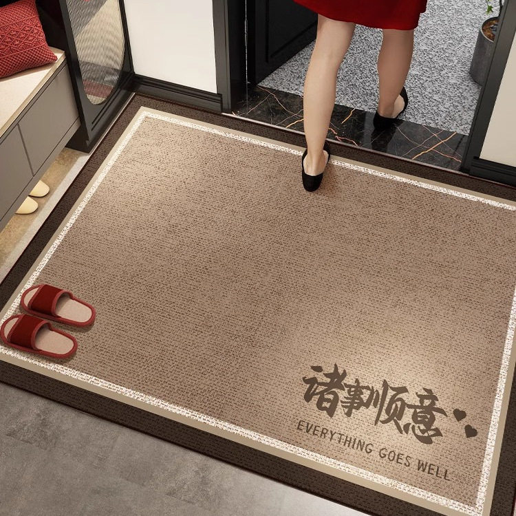入户门新年地垫红色喜庆地毯进门吸水脚垫玄关垫子防滑耐脏门垫,居家布艺,入户地垫,淘宝优惠券,粉丝福利购,淘宝优惠卷