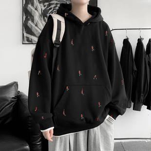 Jordan印花连帽卫衣男耐克正品春秋款AJ运动装宽松休闲上衣DC9708