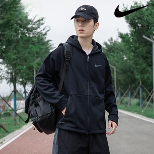 Nike耐克加绒厚款 DD2125 外套男子梭织保暖运动上衣拉链口袋休闲装