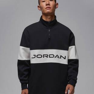HF9920 耐克JORDAN男套头衫 复古高尔夫上衣图案半立领立领运动衫