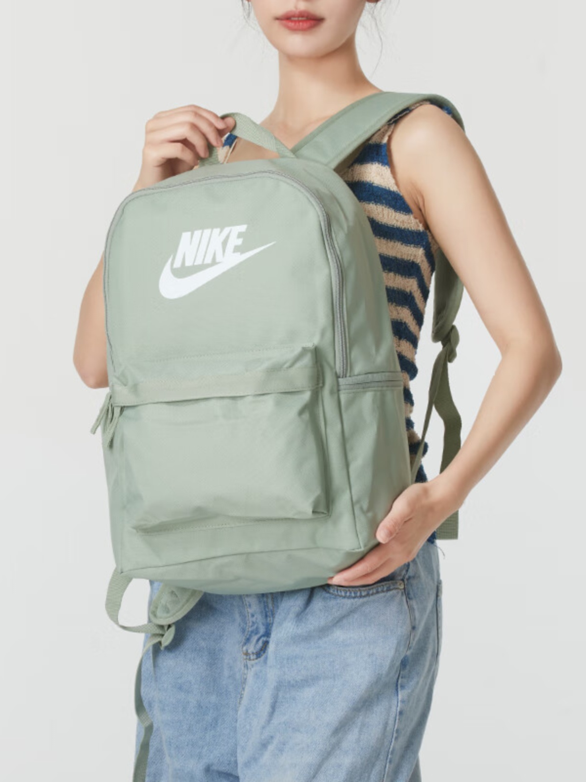 Nike耐克正品男包女包电脑包书包绿色运动休闲旅游双肩背包DC4244