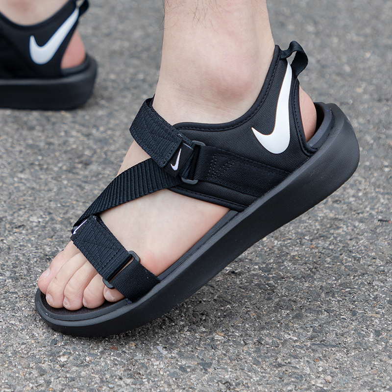 Nike耐克运动凉鞋男鞋夏季新款户外沙滩鞋露趾魔术贴休闲鞋DJ6605