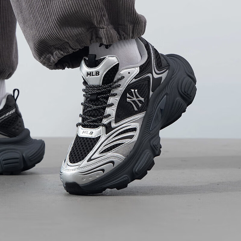 MLB男鞋女鞋情侣运动鞋复古潮流时尚老爹鞋跑步休闲鞋3ASHWD15N