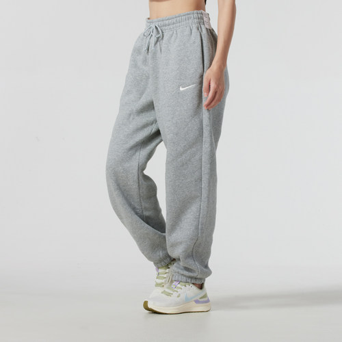 耐克女裤加绒长子秋冬灰色