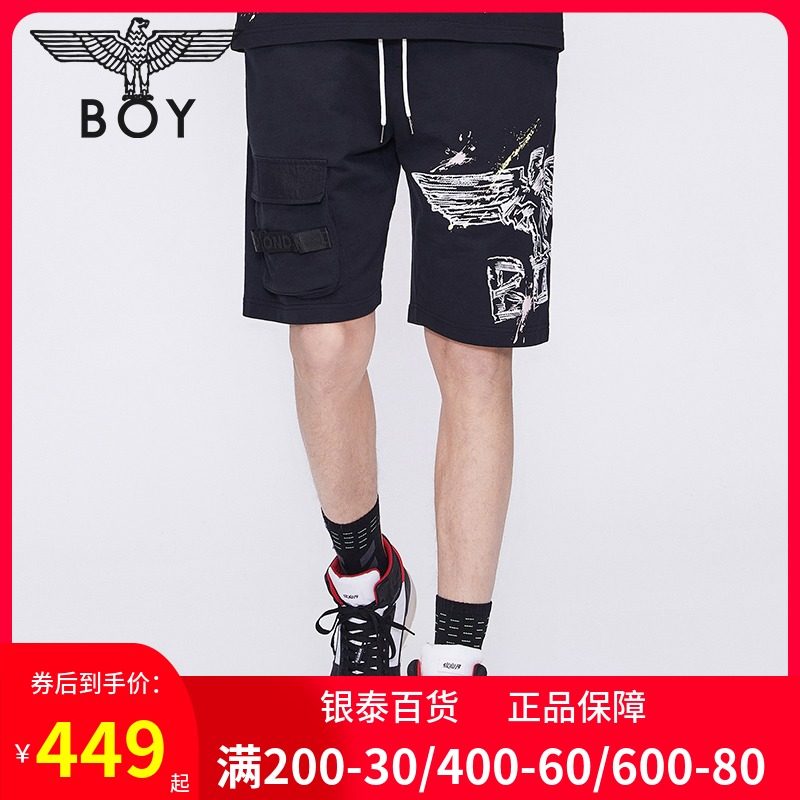 BOY LONDON男短裤2021夏季工装休闲短裤印花老鹰LOGO仿手绣五分裤|ruв категории Мужская одежда, брюки - от Buy2taobao.com для оказания профессиональной услуги покупки агента Taobao