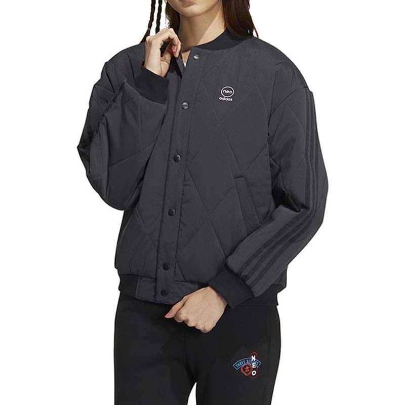 adidas/阿迪达斯neo保暖休闲女外套宽松舒适运动棉服hn2436