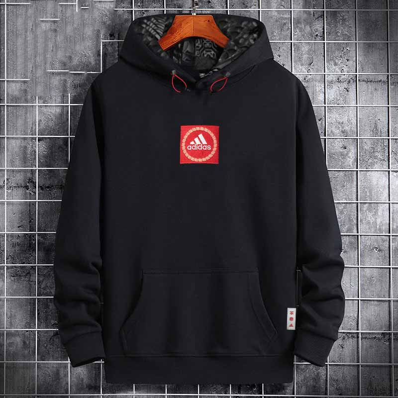 阿迪达斯连帽卫衣男2023冬