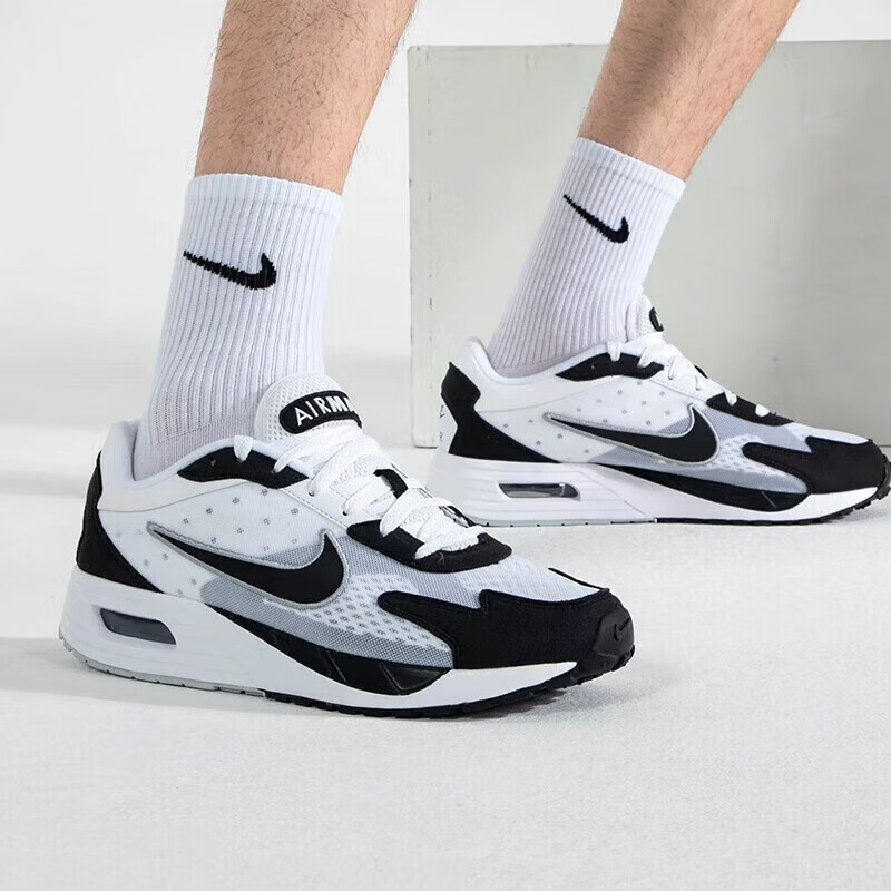 Nike耐克男鞋官方旗舰气垫运动鞋2024夏季新款黑白AIRMAX跑步鞋男