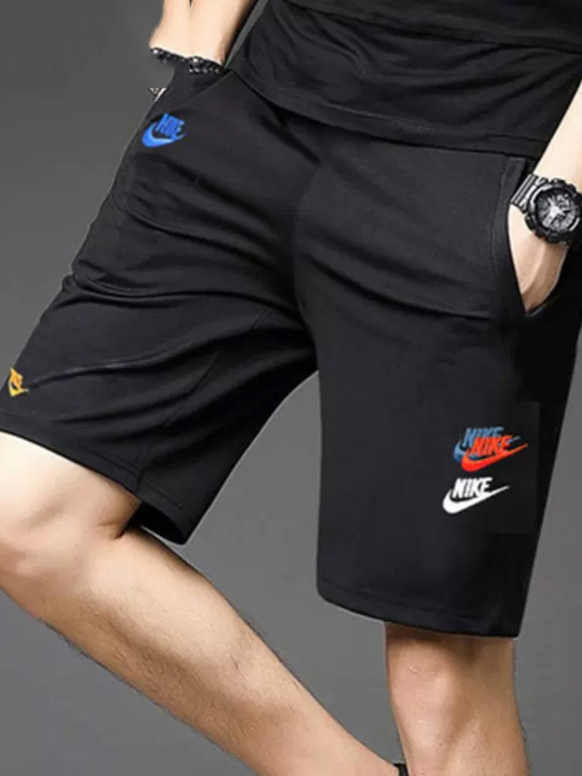 Nike耐克男裤运动短三勾健