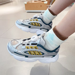 阿迪达斯三叶草OZMILLEN女鞋网面透气运动鞋BOA旋钮老爹鞋JR8368