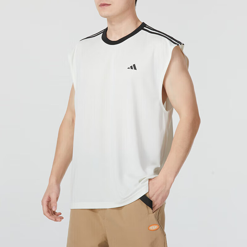 阿迪达斯背心男士24夏季新款正品快干篮球运动服跑步健身无袖T恤