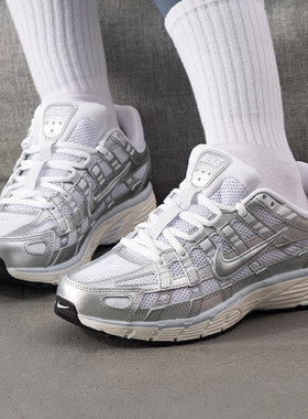 耐克女鞋休闲鞋P-6000低帮复古跑步鞋缓震透气运动鞋 BV1021-106