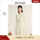 YINER音儿专选冬季 A字连衣裙 商务小香风粗花呢分体式