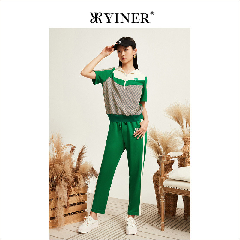 YINER音儿专选女装秋季连帽卫衣配运动裤时尚套装,女装/女士精品,时尚套装,淘宝优惠券,粉丝福利购,淘宝优惠卷