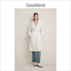 法式 Goodland美地春季 优雅双排扣气质廓形风衣 醋酸系列