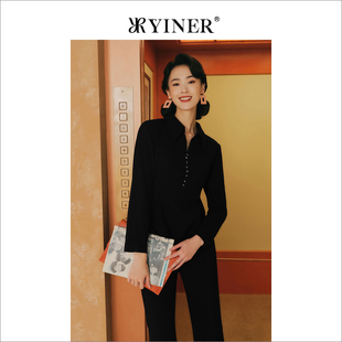 绵羊毛衬衫 钉珠上衣 冬季 YINER音儿女装