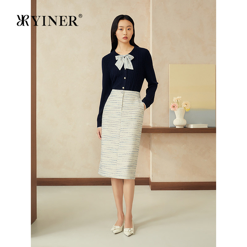 【100绵羊毛】YINER音儿专选2025春季新款优雅丝巾飘带毛