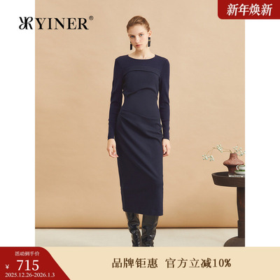 YINER音儿女装冬季时尚连衣裙8C34505680