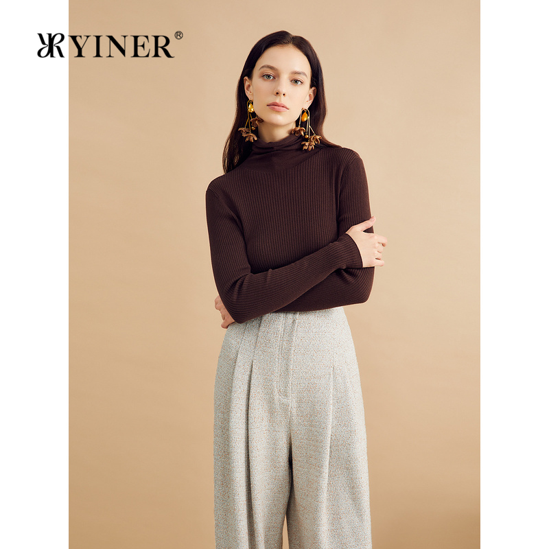 YINER音儿女装冬季时尚毛针织衫8C34506780