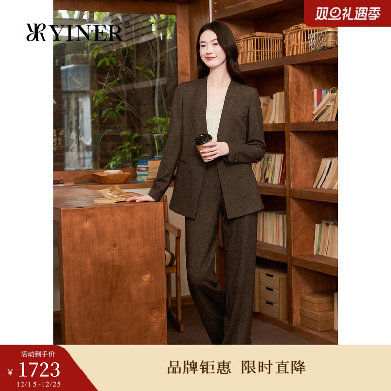 YINER音儿女装冬季时尚休闲裤8C345女装0