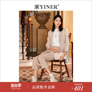 短外套 气质双排扣西装 夏季 YINER音儿女装