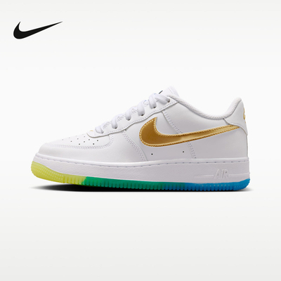 耐克NIKE2026夏季男女大童鞋空军一号休闲鞋板鞋运动鞋IR3538-100