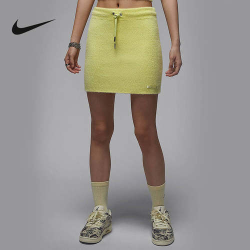 Nike耐克女裙子25秋新款Jordan短裙透气修身运动半身裙HQ9179-335