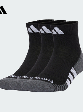 adidas阿迪达斯2025春新款男女同款3双装低帮训练袜袜子 JC6446