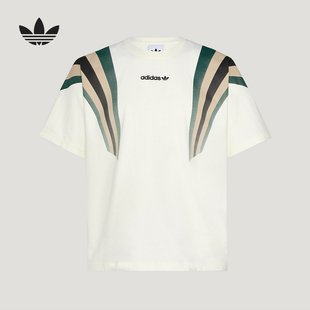 adidas阿迪达斯三叶草Santiago半截袖2026春男大号短袖T恤 KW2016