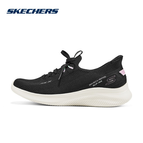 Skechers斯凯奇女士轻质舒适休闲运动鞋百搭闪穿健步鞋 50804/BLK