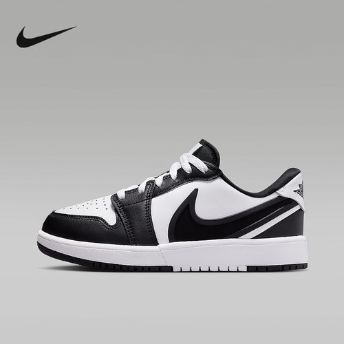 Nike耐克女鞋AIR JORDAN 1 LOW RM黑白AJ1低帮复古板鞋HQ-101