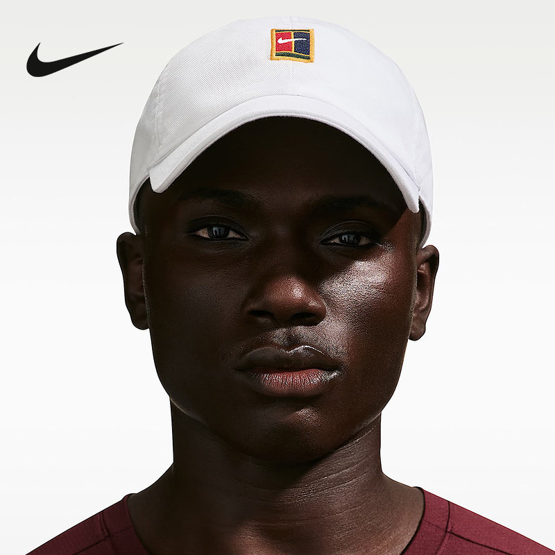 NIKE耐克网球帽男女帽子2026新款运动帽刺绣遮阳棒球帽IQ1321-100图片