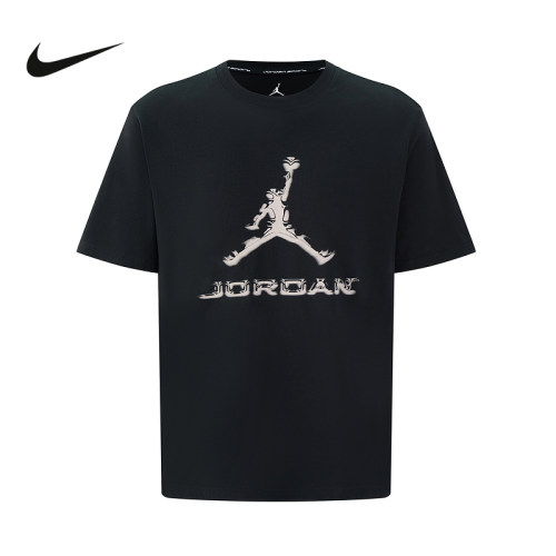 Nike耐克男短袖夏Jordan飞人印花宽松透气篮球运动T恤HQ9092-010