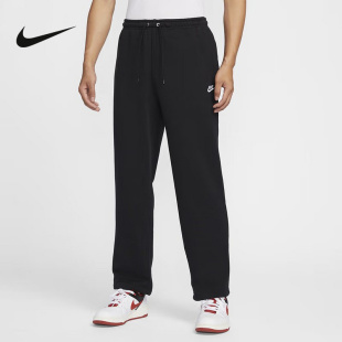 Nike耐克运动裤长裤男2025春新款黑色休闲直筒加绒裤子HQ4423-010