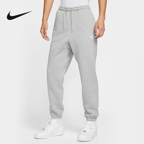 Nike耐克男裤25冬新款运动裤加绒卫裤宽松收口针织长裤FN3809-063