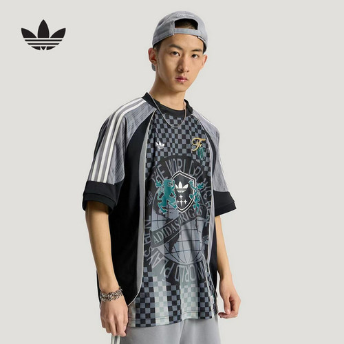adidas阿迪达斯三叶草2026夏男球衣风宽松运动短袖T恤上衣 KY2162
