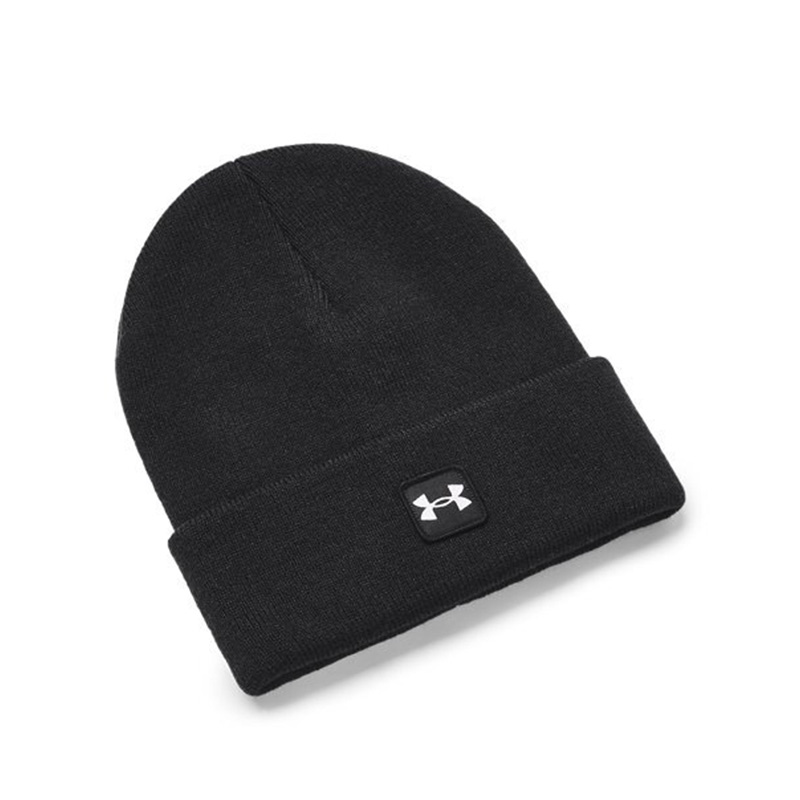 UA安德玛帽子男款2022冬季新款小圆帽运动休闲毛线帽1373155-001
