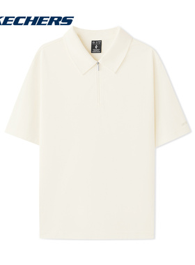 Skechers斯凯奇夏季新款男士舒适版型针织短袖POLO衫 L226M003