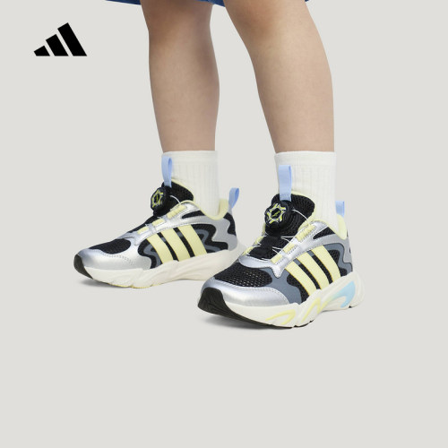 adidas阿迪达斯PLAYFLEX HABU旋钮式鞋带男女小童运动鞋 KJ4234