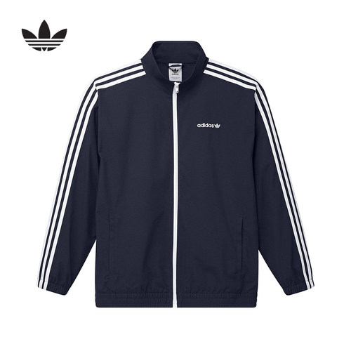 adidas阿迪达斯三叶草男女装梭织防风FIREBIRD立领夹克外套IY1631