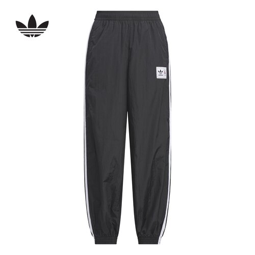 adidas阿迪达斯大童三叶草篮球运动裤侧边可开衩梭织长裤 KG3321