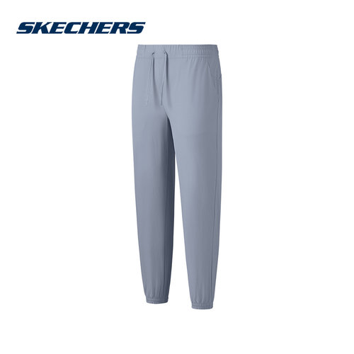 Skechers斯凯奇女裤舒适运动休闲裤速脚梭织长裤P225W038-02N6