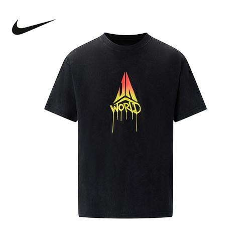 NIKE耐克男短袖夏季JA莫兰特城市行纪念宽松运动棉T恤II1488-010