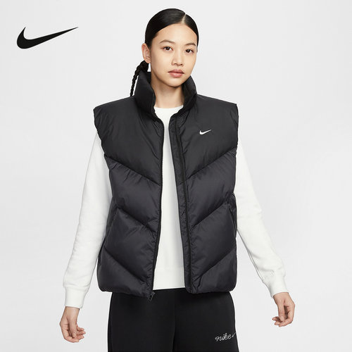 Nike耐克女子Storm-FIT保暖防风拒水宽松羽绒马甲夹克 HV5238-010