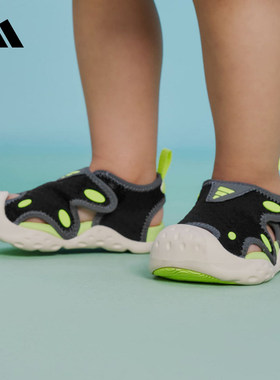adidas阿迪达斯2026夏新品婴童鞋STARSTRIDE I运动休闲凉鞋KK4565