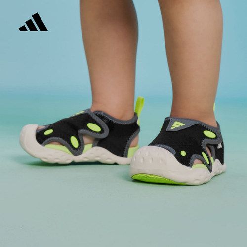 adidas阿迪达斯2026夏新品婴童鞋STARSTRIDE I运动休闲凉鞋KK4565