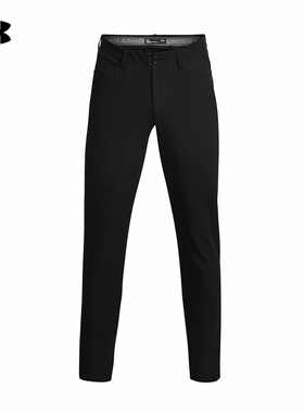 安德玛UA Drive男子梭织弹力高尔夫运动长裤舒适休闲黑色1364934