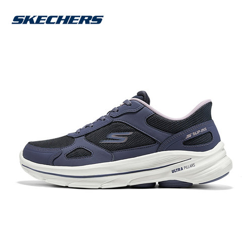 Skechers斯凯奇女士GO WALK 8一脚蹬舒适闪穿健步鞋125930/NVLV