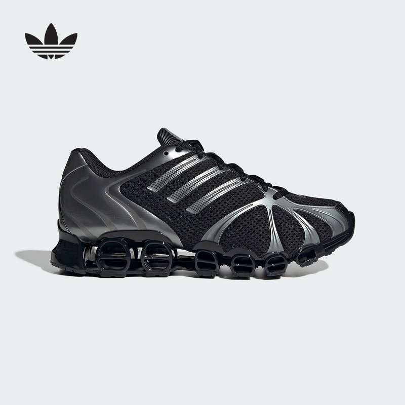 adidas阿迪达斯三叶草春女MEGARIDE哑光金属感千禧风运动鞋JQ0553